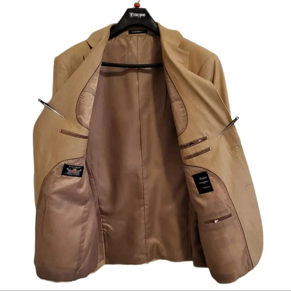 Men's 3pc Suit by Statement Italy (Style - SB2 size 42R/36R) - Picture 9 of 13